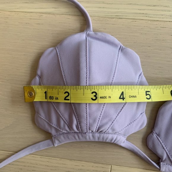 Mermaid Swimsuit | Seashell bikini top (S) & Scalloped bottoms (M) - Picture 8 of 9